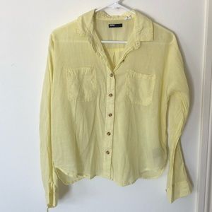 BDG Yellow Button Down